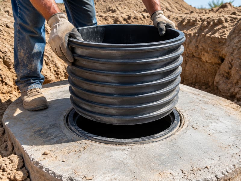 Septic Riser & Lid Installation in the Lancaster area